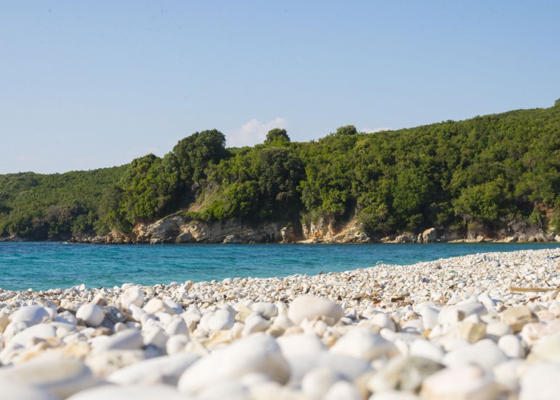 Beach in Avlaki Corfu